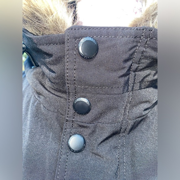 Tower By London Fog Mens Faux Fur Arctic Jacket Coat w/ Hood Black - Picture 8 of 16